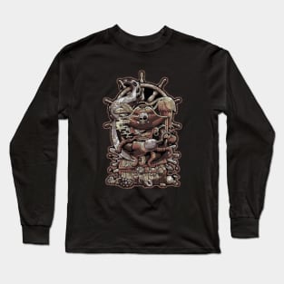 Pirate Octopus Long Sleeve T-Shirt